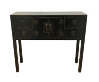 Oriental Black Wood Console Table~Actual Photos