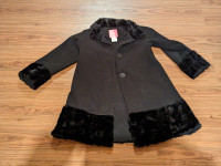 Girls black coat
