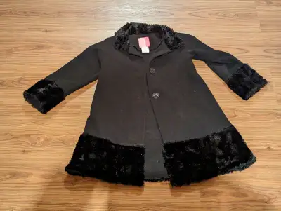Girls black coat, View more
