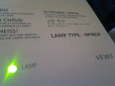 nec ve303 1080p dlp projector 453 hours used 91% lamp life remai, View more