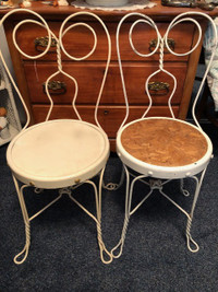 Vintage Ice Cream Parlor Chairs