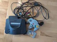 Nintendo 64 tested and working with controller and game