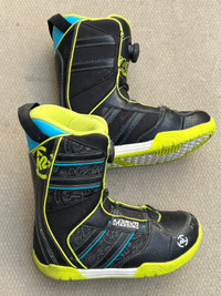 K2 Vandal Black Snowboard Boots - Size 5 - Junior