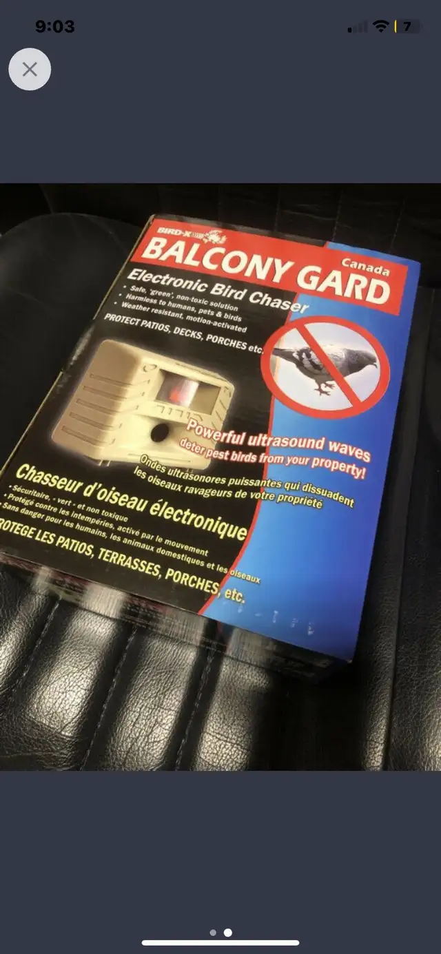 Balcony GardElectronic Bird ChaserBird Control Made Easy.64700583324163121