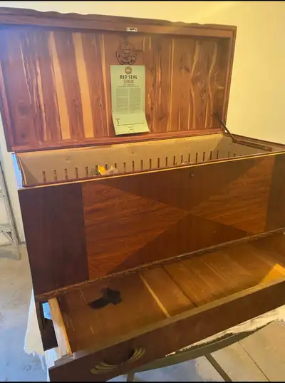 Antique Cedar Chest Red Seal, View more