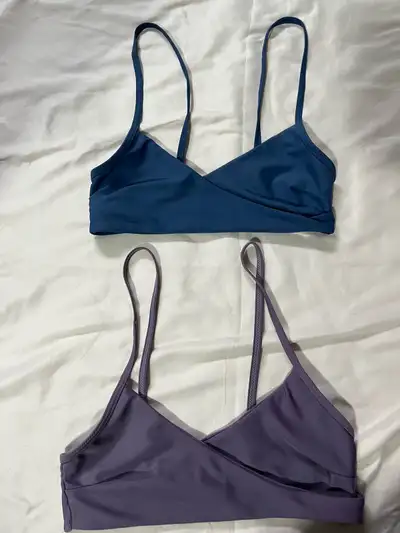 Two shein bikini tops. Small/Extra-Small. Ajustable straps.