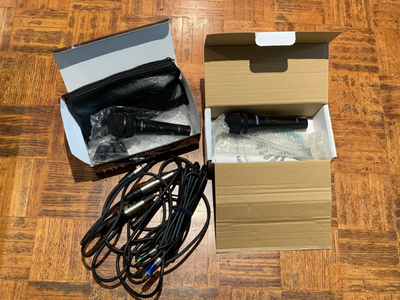 Two Professional Microphones + 20’cable only $70! (value $185), View more