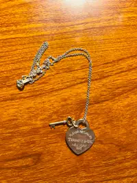 Tiffany Heart Tag with Key Pendant