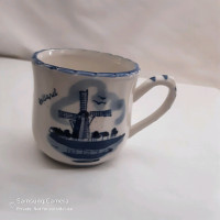 Vintage Delft Blue Hand Painted, Holland, Designed by TS Cup