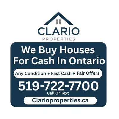 We Buy Houses for Cash – Fast, Hassle-Free, No Commissions! Need to sell your house quickly in Ontar...