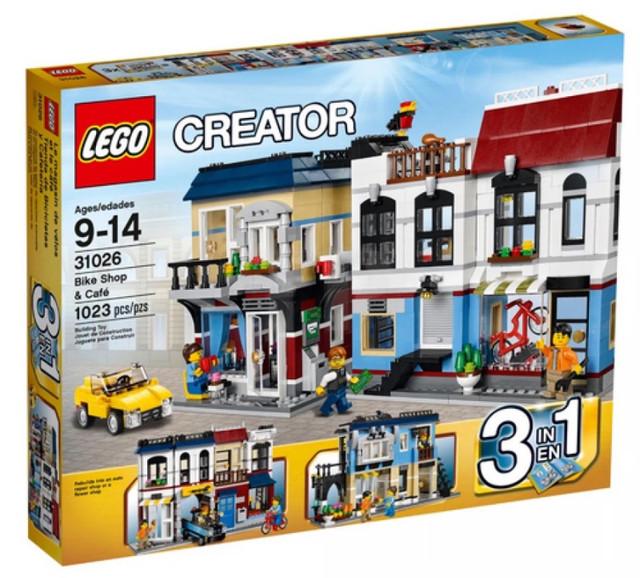 LEGO CREATOR 31026 BIKE SHOP & CAFE 3-IN-1 NEW FACTORY SEALED in Toys & Games in Edmonton