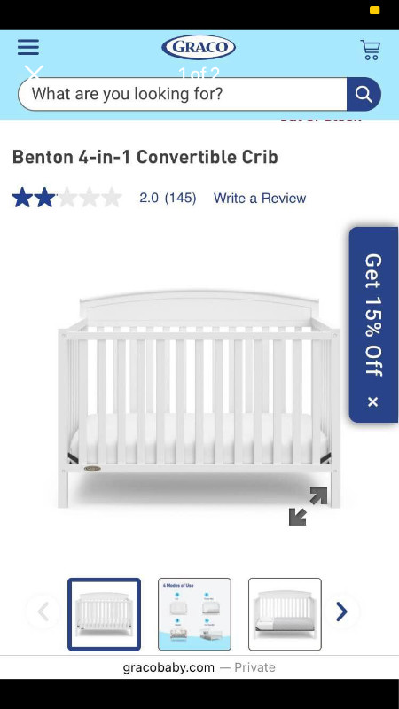 Graco Benton Crib - new in box (unopened) in Cribs in Kingston