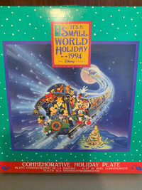 Vintage 1994 Disney It's A Small World Holiday Christmas Plate