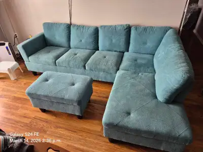 L shaped couch, View more