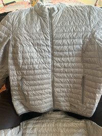 Eddie Bauer Light Grey Fall/Winter/Spring Jacket/Coats