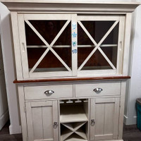 Sideboard and hutch (display/china cabinet)