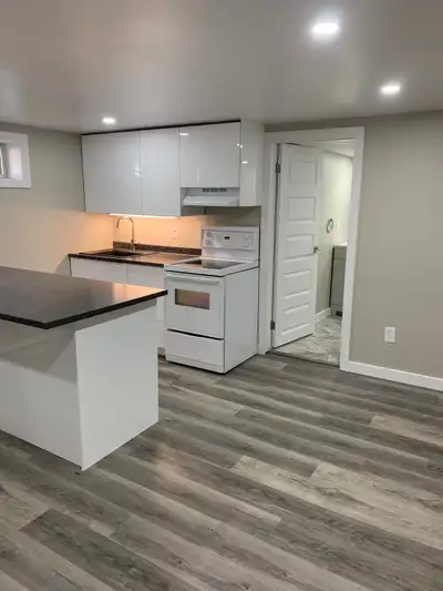 nice clean modern one bedroom apartment.