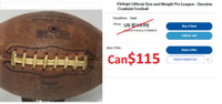 Leather Vintage SE4 Canadian Interscholartic Football League