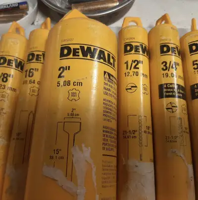 DEWALT SDS  MAX BITS & CHISELS, ALL BRAND NEW, View more