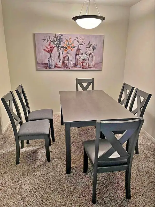 Brand New Wooden dining table 7 Piece available for sale in Dining Tables & Sets in Hamilton - Image 6