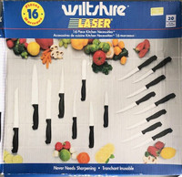 Wiltshire Laser 16 Pc Kitchen Necessities Knife Set Knives New