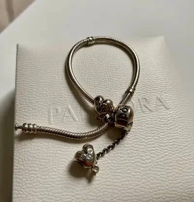 Pandora Safety Chain & Charms Set!, View more