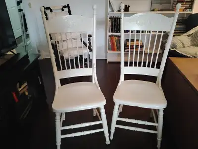 Vintage pair of matching chairs, View more