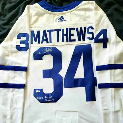 Matthew’s signed Jersey, View more