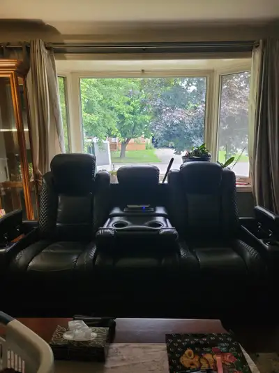 Leather recliner, View more