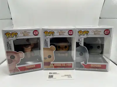 Funko Christopher Robin set of 3 Winnie The Pooh Eeyore Tigger, View more