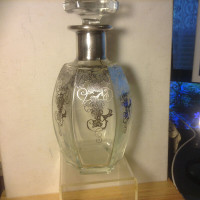 Vintage Sterling Silver Glass Bottle Decanter