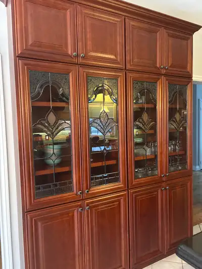Solid cherry wood kitchen, View more