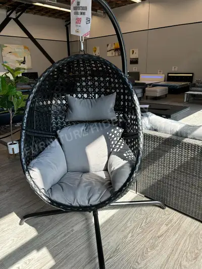 Indoor/Outdoor EGG SHELL SWING SALE PRICE: $499 Made with high quality material suitable for indoor...