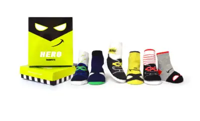 CLEARANCE!! Trumpette Baby Socks - Hero Stock# 9352, View more