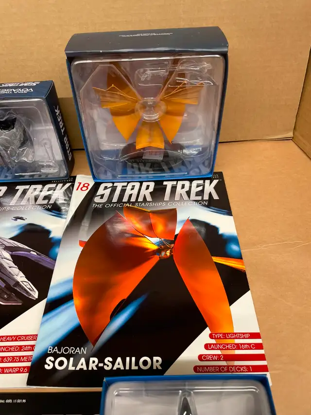 Star Trek Eaglemoss Complete with Packaging Five Ship Lot #362864361575298123