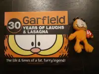 Garfield 30 Years Anniversary Book and Beanie Baby