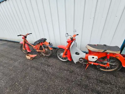 Original unrestored running 1966 Honda Cub 55 Recent service Comes with parts bike Have keys and own...