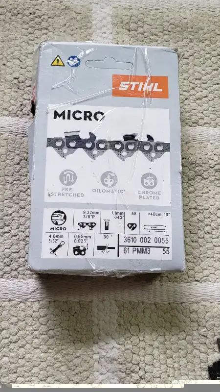 Stihl 61PMM3 55 Links 16" 3/8" Picco Micro.043 Guage in Power Tools in Miramichi - Image 6