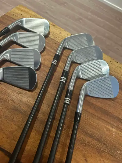 Titleist T-100s 4-pw plus a 48 degree t-100s wedge with the set, View more