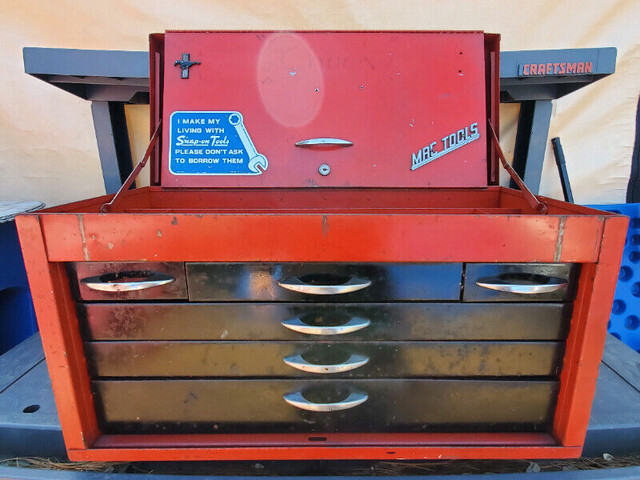 Mac Tools 6 Drawer Tool Chest Tool Box Old School in Other in Windsor Region