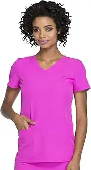 HeartSoul Women's Pitter-Pat Shaped V-Neck Scrub Top, View more