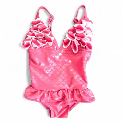 (24m) Swimsuit [Floatimini] 1pc girls Bathing Suit - ‘mermaid’, View more