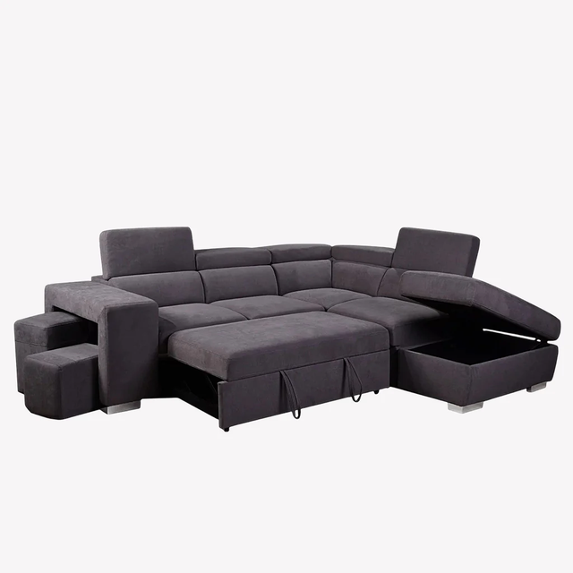 New Comfort Sectional Sofa Bed - Grey Huge Sale Begins in Couches & Futons in Sarnia - Image 2