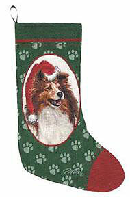 Scottie, Sheltie,Spaniel Tapestry Christmas Stocking