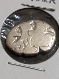 Mauryan Empire Ashoka the Great 273-232 BC silver punchmark drac