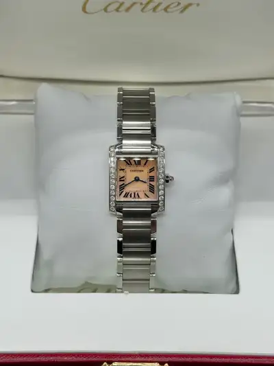 Condition: Mint like new Small / Lady size Steel Pink mother of Pearl dial Natural diamond bezel Com...