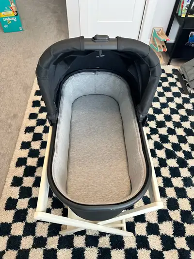 UPPAbaby V2 Bassinet + Folding Bassinet Stand – Like New – $195, View more