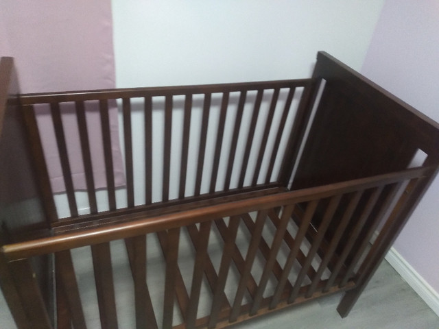 Solid Wood Baby Crib and Change Table in Cribs in St. Catharines - Image 2