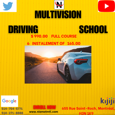 COMPLETE CLASS-5, CAR COURSE OF SAAQ, APPROVED DRIVING SCHOOL., View more