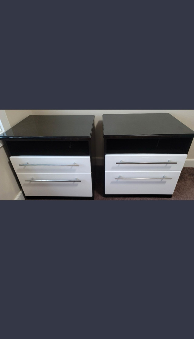 Dresser with Mirror and 2 side tables in Dressers & Wardrobes in Calgary
